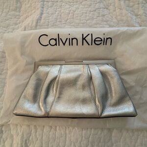 Calvin Klein leather clutch